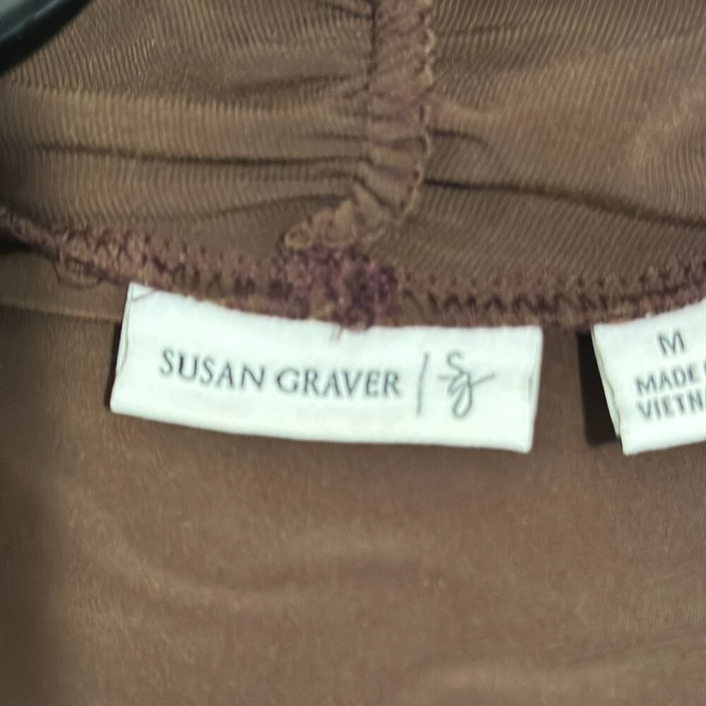 Susan Graver Brown Size M - Picture 4 of 5